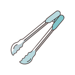 tongs icon, tongs vector illustration-simple illustration of tongs, perfect for tongs logos and icons