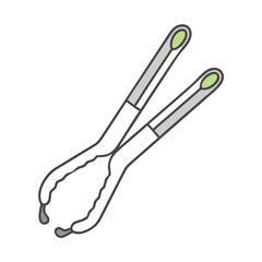 tongs icon, tongs vector illustration-simple illustration of tongs, perfect for tongs logos and icons