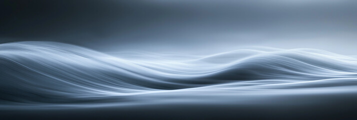 Fototapeta premium Abstract Waves In Cool Tones