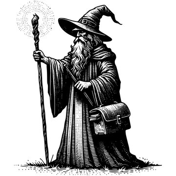 Fantasy Wizard Illustration