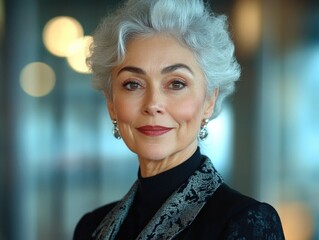 Professional Portrait of a Woman with Intense Expression