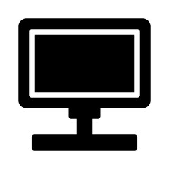 Icon Monitor Screen With Style Glyph