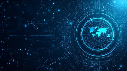 Obraz premium An image of the UN emblem with rays of light connecting it to different parts of the world