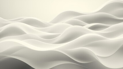 Fototapeta premium Abstract Flowing Waves in a Minimalist Monochrome Palette