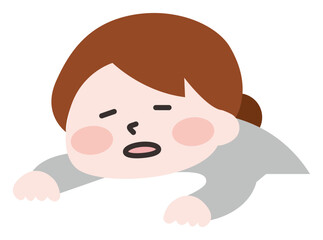 ぐったりしている女性 