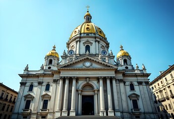 Obraz premium Italian Baroque church with golden dome - 02