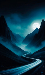 night mountains, night landscape, night
