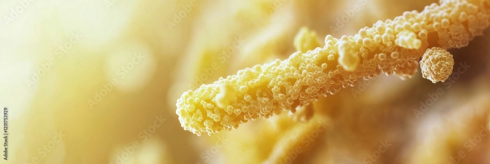 Aufkleber close up view of bacteria thriving on bread showing intricate details of growth and texture. generat