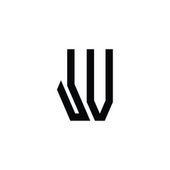 JV monogram logo design letter text name symbol monochrome logotype alphabet character simple logo