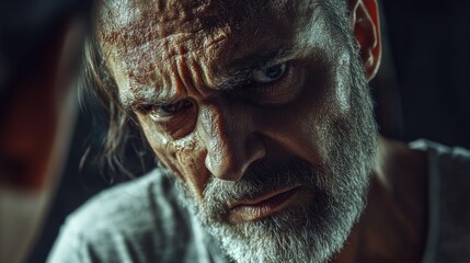 Aging Actor's Expressive Portrait