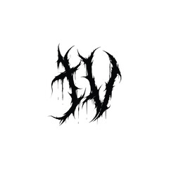 JV monogram logo design letter text name symbol monochrome logotype alphabet character simple logo