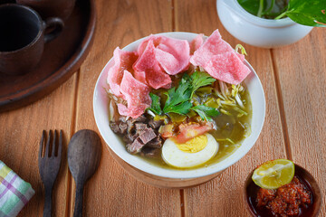 Chiken soup is a traditional Indonesian food