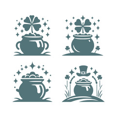 Lucky Charms St. Patrick's Day Silhouette Set