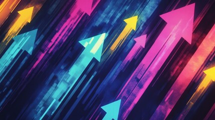 colorful arrows going up 