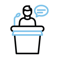 Speech  Color line icon , vector, pixel perfect, illustrator file 
