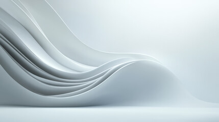 Elegant, Abstract White Background with Copy Space