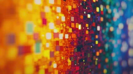 Obraz premium Vibrant Digital Mosaic