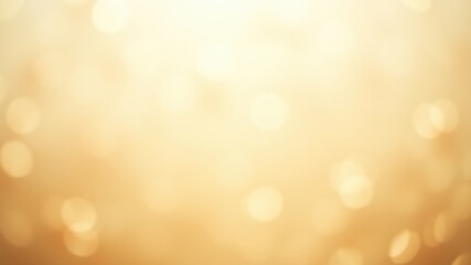 Obraz premium Abstract Golden Bokeh Background with Soft Light and Blurred Circles