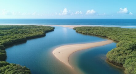 A Stunning River Delta View.