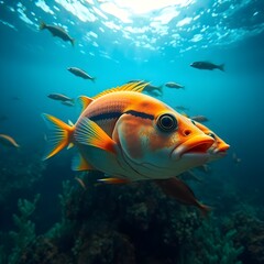 Fototapeta premium fish in aquarium