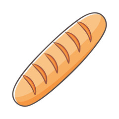 baguette icon, baguette vector illustration-simple illustration of baguette, perfect for baguette logos and icons