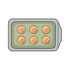 baking tray icon, baking tray vector illustration-simple illustration of baking tray, perfect for baking tray logos and icons