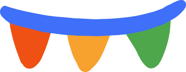 flag ornament graphic design illustration