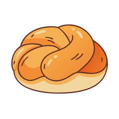 brioche bun icon, brioche bun vector illustration-simple illustration of brioche bun, perfect for brioche bun logos and icons