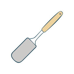 cake spatula icon, cake spatula vector illustration-simple illustration of cake spatula, perfect for cake spatula logos and icons