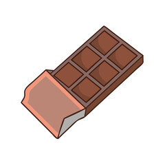 chocolate bar icon, chocolate bar vector illustration-simple illustration of chocolate bar, perfect for chocolate bar logos and icons