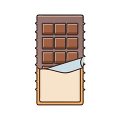 chocolate bar icon, chocolate bar vector illustration-simple illustration of chocolate bar, perfect for chocolate bar logos and icons