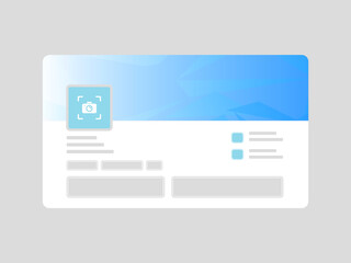 LinkedIn Cover Photo and Profile Banner Mockup with Abstract Gradient Backgrounds for Social Media Branding