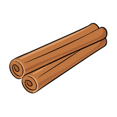cinnamon stick icon, cinnamon stick vector illustration-simple illustration of cinnamon stick, perfect for cinnamon stick logos and icons