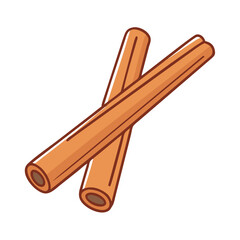cinnamon stick icon, cinnamon stick vector illustration-simple illustration of cinnamon stick, perfect for cinnamon stick logos and icons
