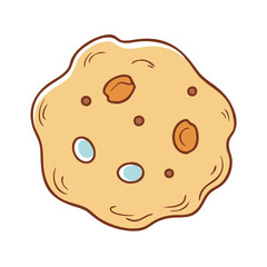 cookie dough icon, cookie dough vector illustration-simple illustration of cookie dough, perfect for cookie dough logos and icons