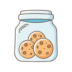 cookie jar icon, cookie jar vector illustration-simple illustration of cookie jar, perfect for cookie jar logos and icons