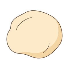 dough ball icon, dough ball vector illustration-simple illustration of dough ball, perfect for dough ball logos and icons