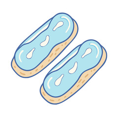 eclairs icon, eclairs vector illustration-simple illustration of eclairs, perfect for eclairs logos and icons