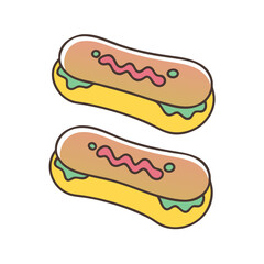 eclairs icon, eclairs vector illustration-simple illustration of eclairs, perfect for eclairs logos and icons