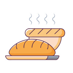 freshly baked bread icon, freshly baked bread vector illustration-simple illustration of freshly baked bread, perfect for freshly baked bread logos and icons