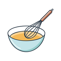 mixing bowl with whisk icon, mixing bowl with whisk vector illustration-simple illustration of mixing bowl with whisk, perfect for mixing bowl with whisk logos and icons