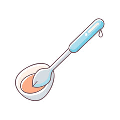 mixing spoon icon, mixing spoon vector illustration-simple illustration of mixing spoon, perfect for mixing spoon logos and icons