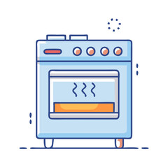 oven preheating icon, oven preheating vector illustration-simple illustration of oven preheating, perfect for oven preheating logos and icons