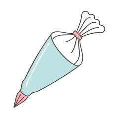 pastry bag with frosting icon, pastry bag with frosting vector illustration-simple illustration of pastry bag with frosting, perfect for pastry bag with frosting logos and icons