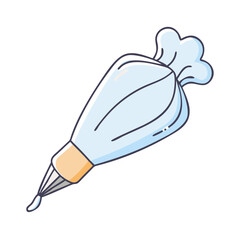 pastry bag with frosting icon, pastry bag with frosting vector illustration-simple illustration of pastry bag with frosting, perfect for pastry bag with frosting logos and icons