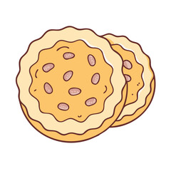 sugar cookie icon, sugar cookie vector illustration-simple illustration of sugar cookie, perfect for sugar cookie logos and icons
