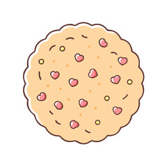sugar cookie icon, sugar cookie vector illustration-simple illustration of sugar cookie, perfect for sugar cookie logos and icons