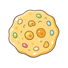 sugar cookie icon, sugar cookie vector illustration-simple illustration of sugar cookie, perfect for sugar cookie logos and icons