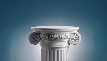 antique column isolated on white
