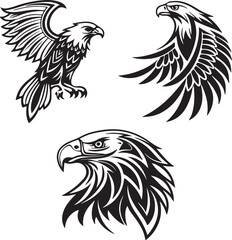 Vector illustration of a flying eagle, available for purchase at $1 USD, showcasing its majestic wingspan